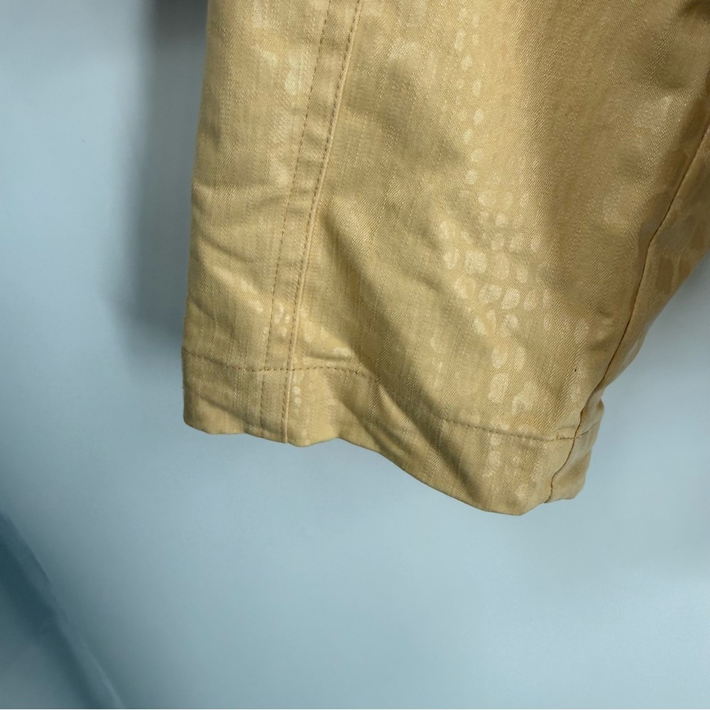 Chico's Women's Size 3 (XL) Jacket Full Zip Leather-look Butter-yellow Coat - Picture 4 of 7